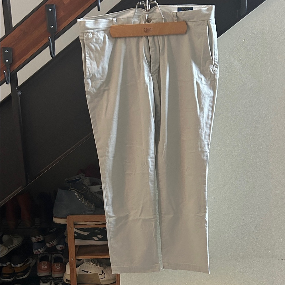 Polo by Ralph Lauren 3 pairs of Chinos. 36” 28.5”.